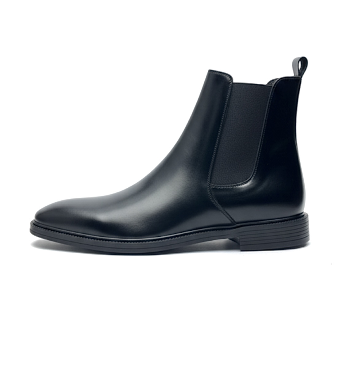 بوت مردانه ونتو مدل چلسی جنس چرم برونشاپ مشکی