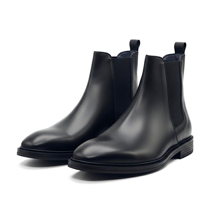 نیم بوت چلسی چرم شبرو مشکی