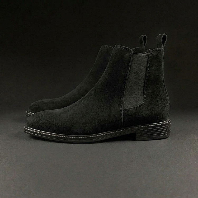 بوت مردانه چلسی چرم اشبالت مشکی